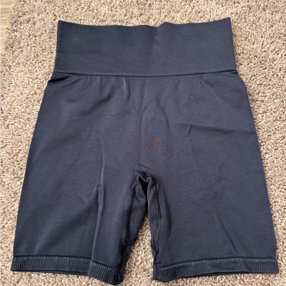 Tala Navy Workout Spandex Shorts - Picture 1 of 7
